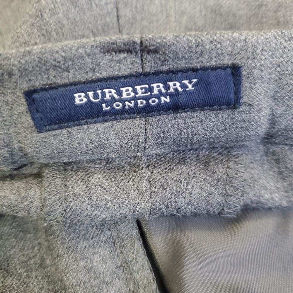 Vintage Burberry London Women’s Size 8 Pleated Wool Pants 27" Waist - Picture 4 of 6